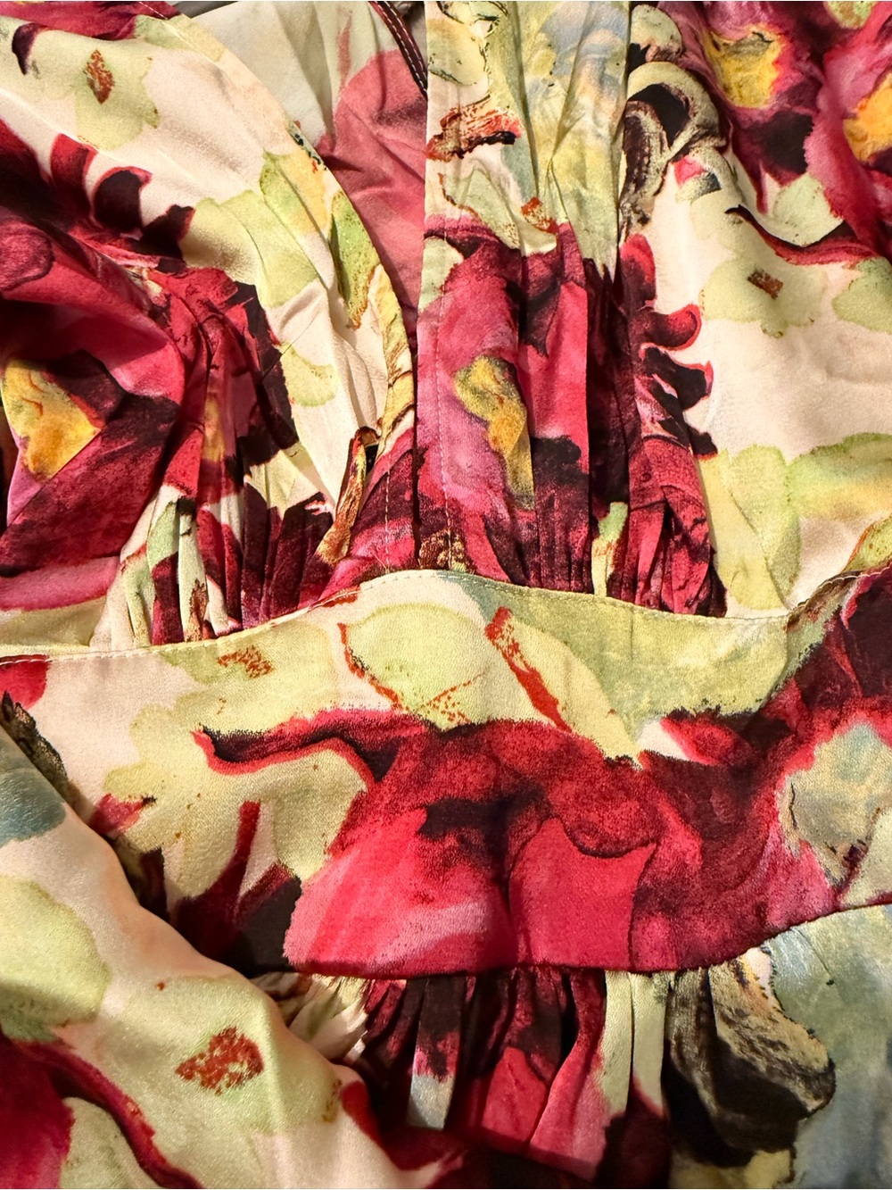 BEA!! Aakaa Rose/Floral Maxi Dress...perfect wedding or date night - Picture 5 of 7